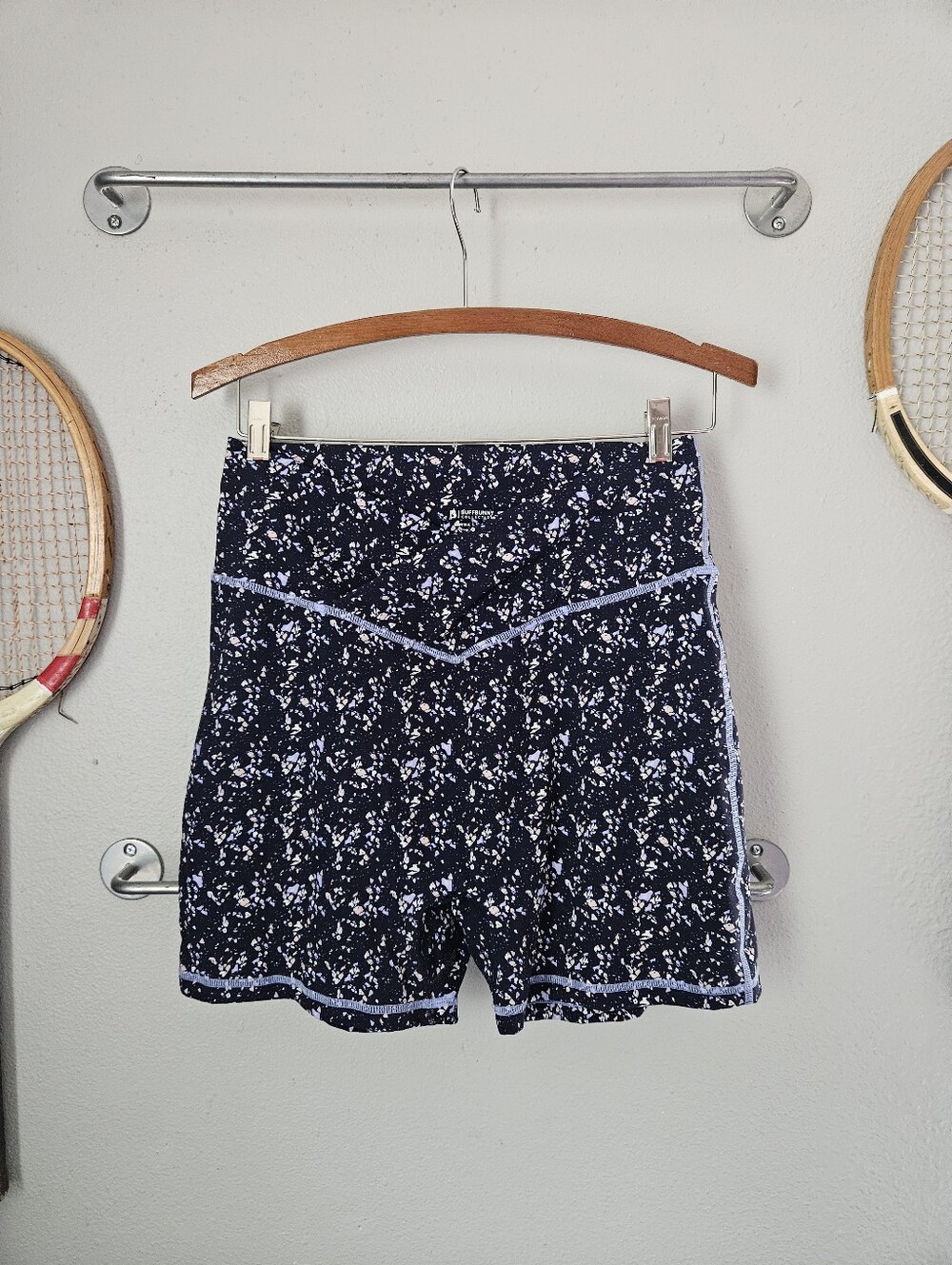BuffBunny Siren Navy Terrazzo Shorts XL